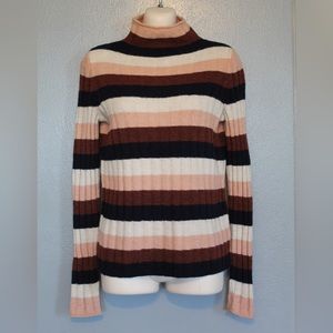 Madewell Striped Evercrest Coziest Yarn Alpaca Sweater XS